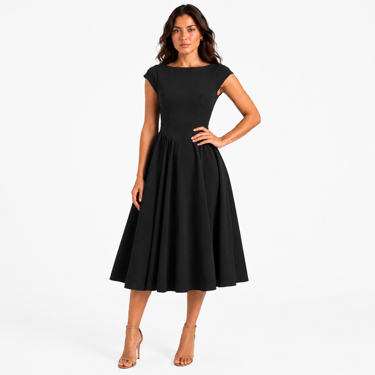 ROSELINDA Cutout A-Line Maxi Dress