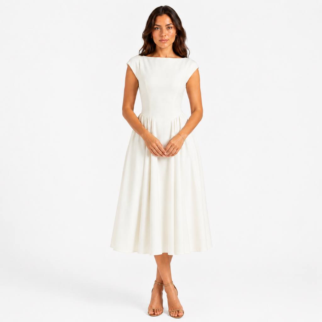 ROSELINDA Cutout A-Line Maxi Dress