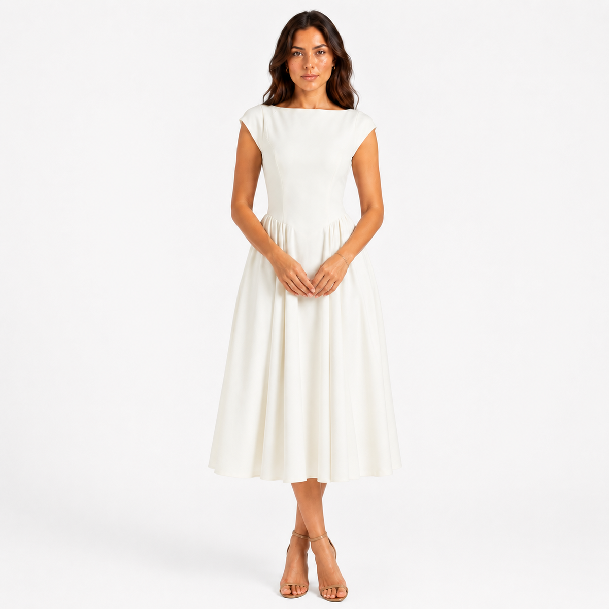 ROSELINDA Cutout A-Line Maxi Dress