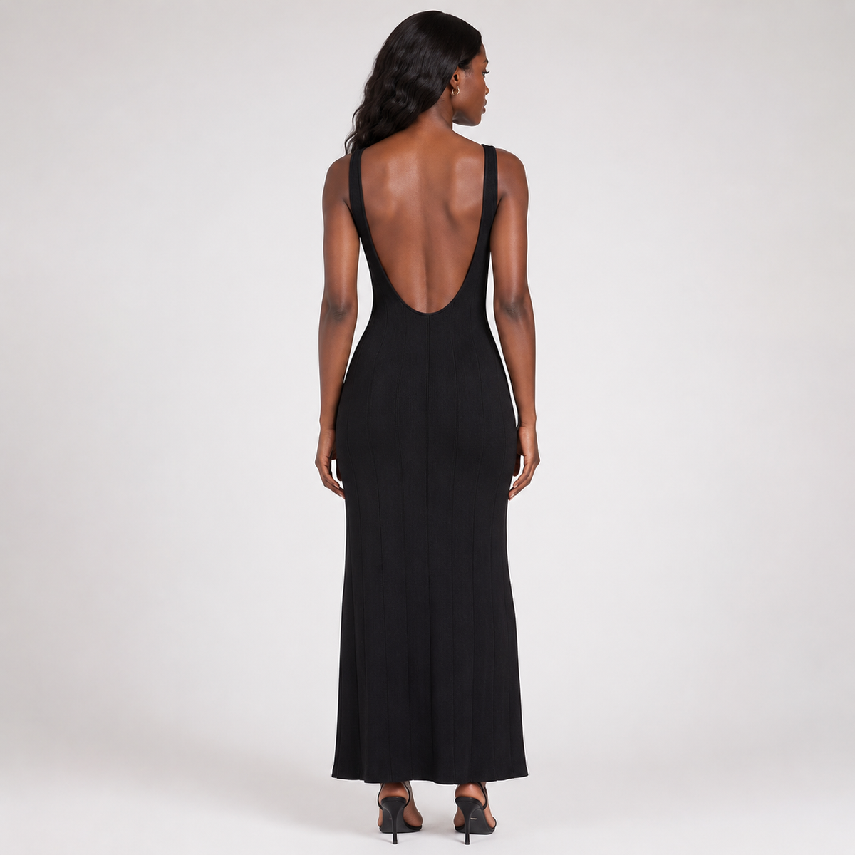 SABINE Backless Smooth Maxi Dress