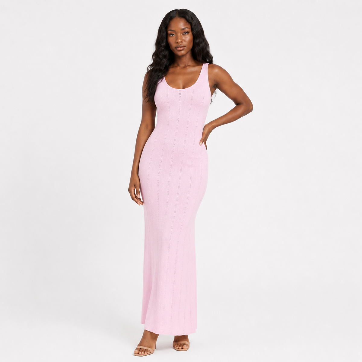 SABINE Backless Smooth Maxi Dress