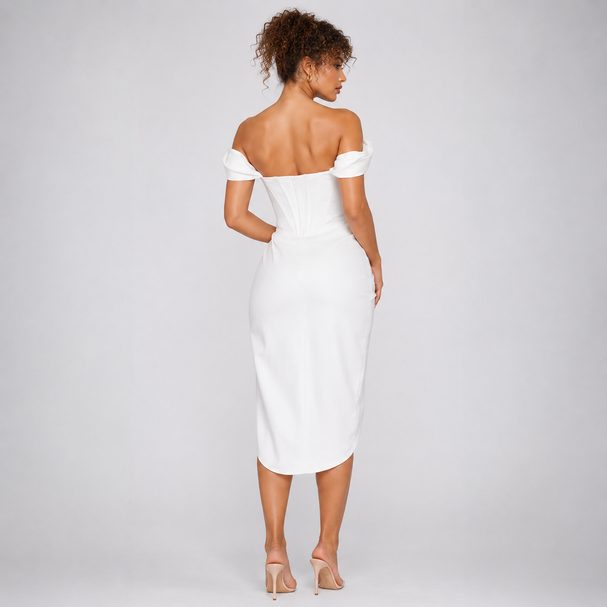 SABRINA Ruched Smooth Maxi Dress