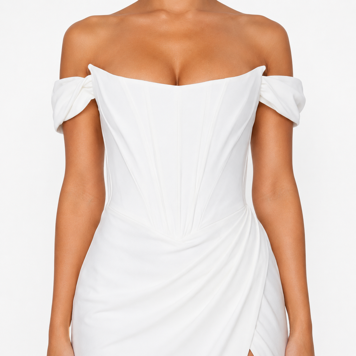 SABRINA Ruched Smooth Maxi Dress
