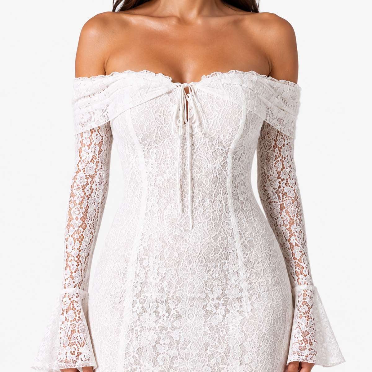 SCARLETT Square-Neck A-Line Mini Dress