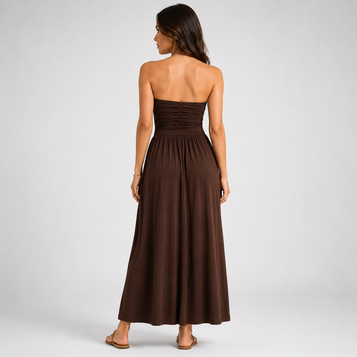 SELENE Strapless Lightweight Maxi Dress