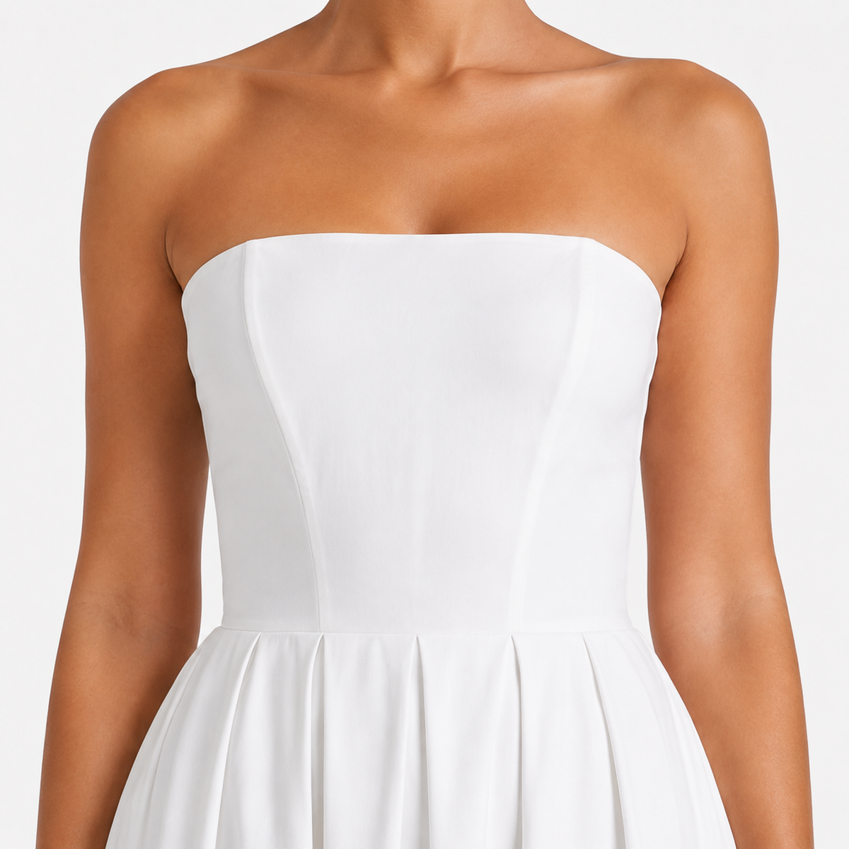 SOLENNE V-Neck A-Line Mini Dress
