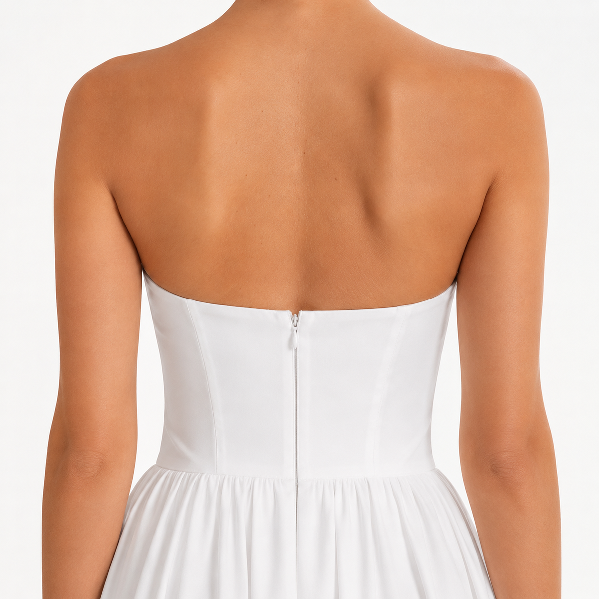 SOLENNE V-Neck A-Line Mini Dress
