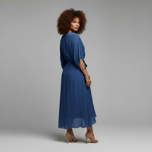 SOPHIE Soft Silk V-Neck Dress