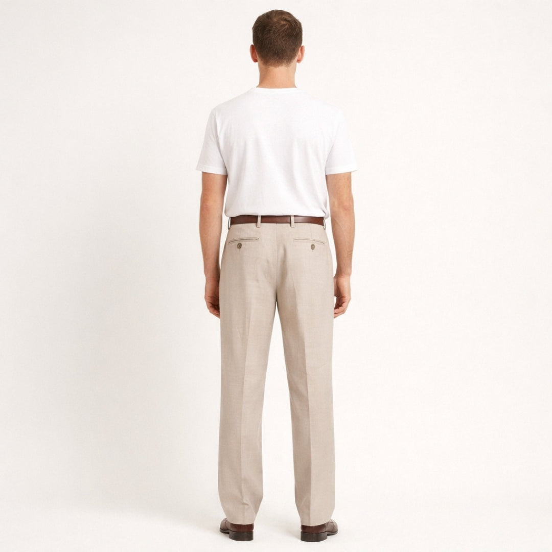 THEO Linen Pleated Pants