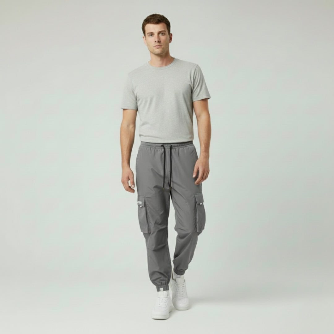 THEO Drawstring Cargo Pants With Pockets
