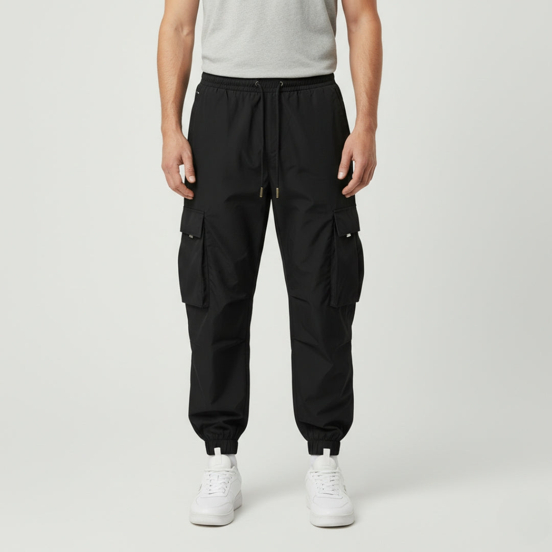 THEO Drawstring Cargo Pants With Pockets
