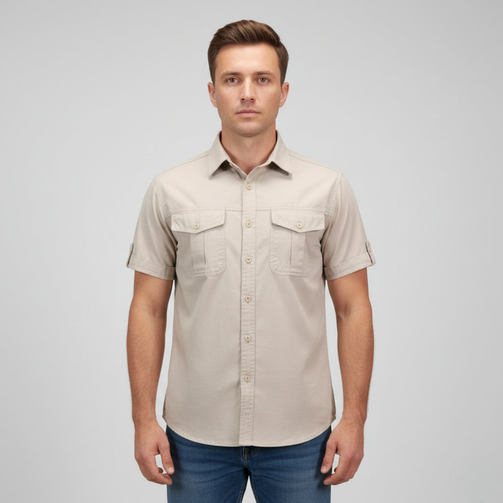THEO Short Sleeve Button Up Shirt