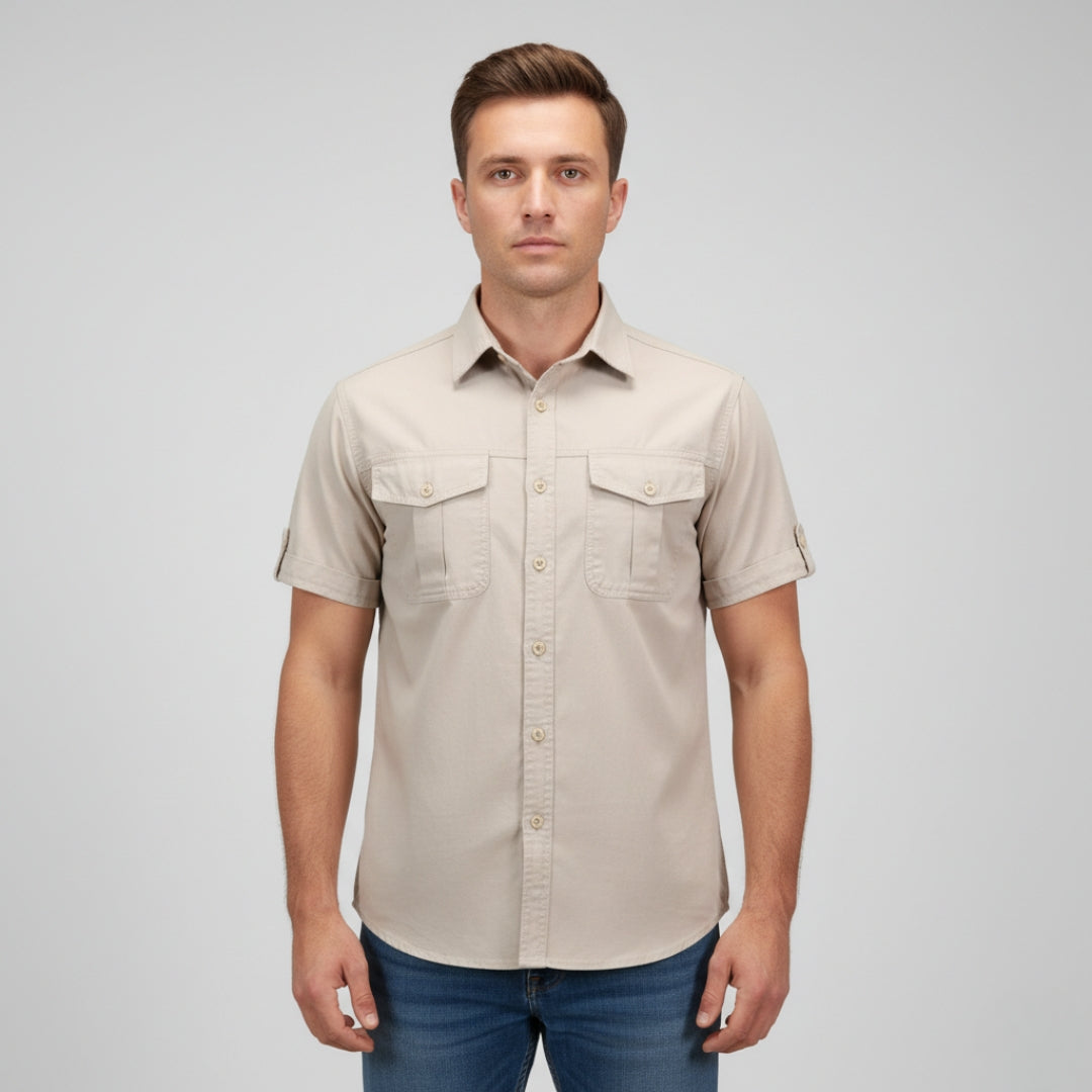 THEO Short Sleeve Button Up Shirt