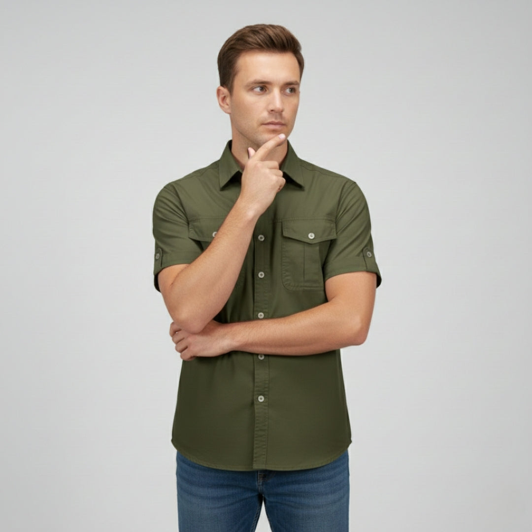 THEO Short Sleeve Button Up Shirt