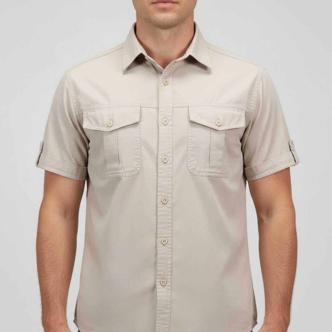 THEO Short Sleeve Button Up Shirt