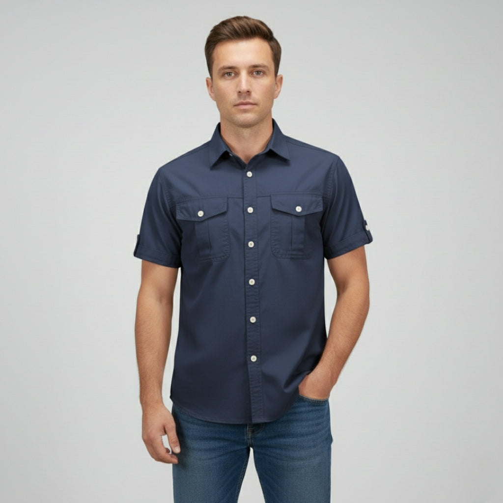 THEO Short Sleeve Button Up Shirt