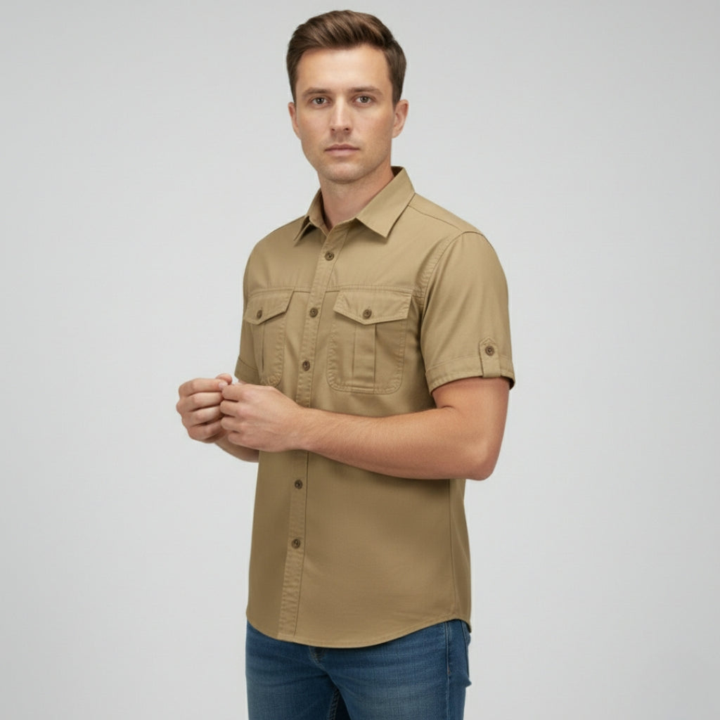 THEO Short Sleeve Button Up Shirt