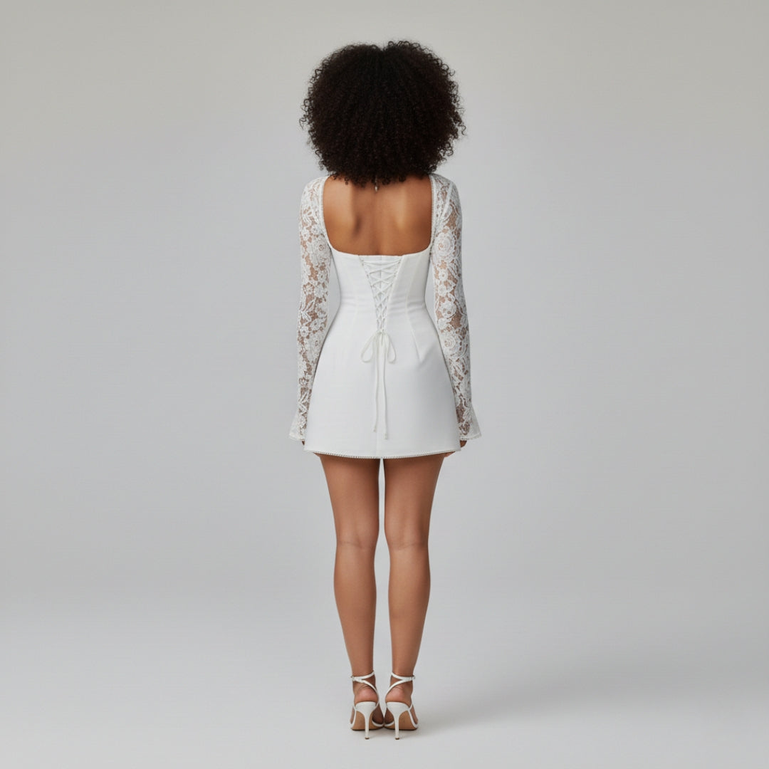 MILA Boho Cotton Blend Ankle Dress