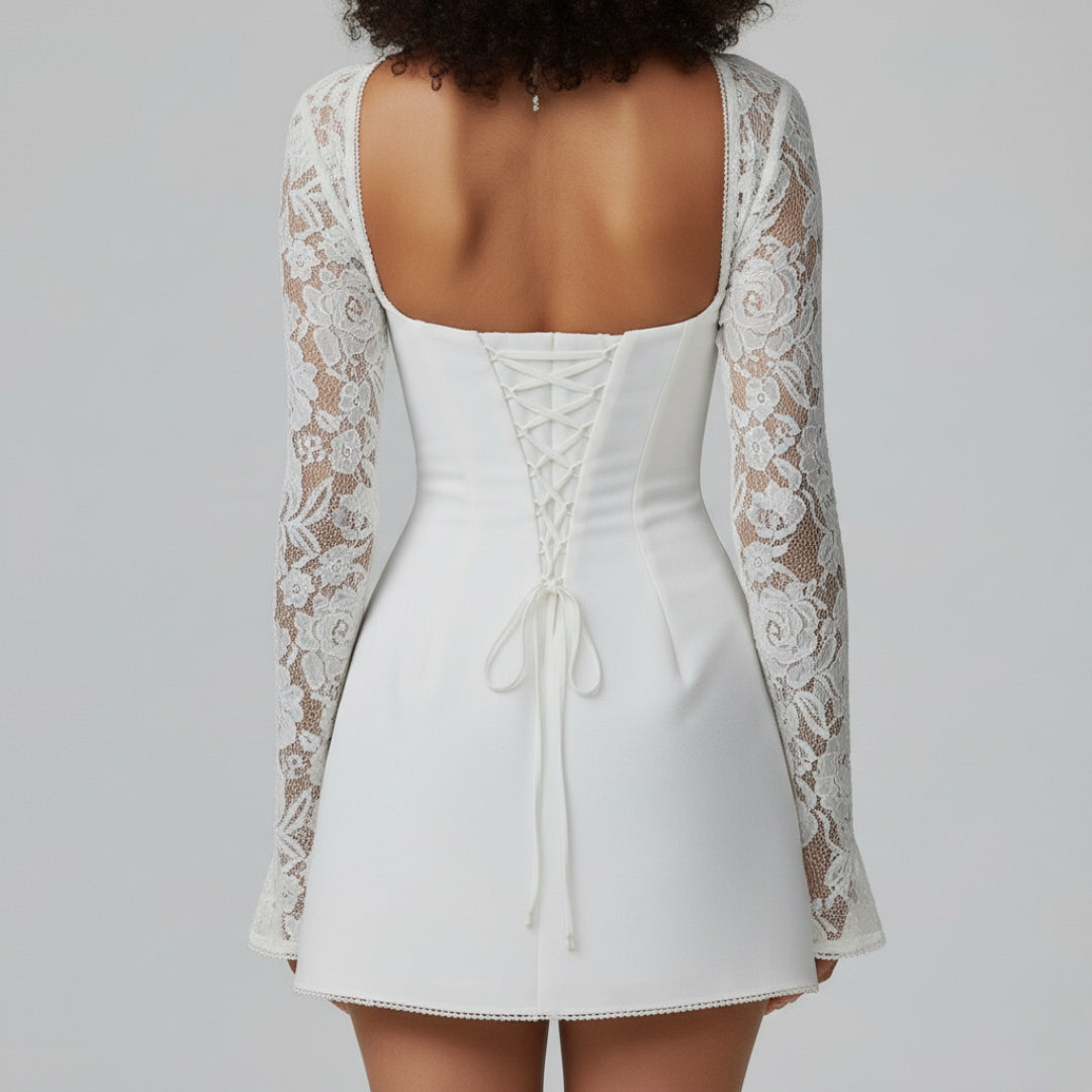 MILA Boho Cotton Blend Ankle Dress