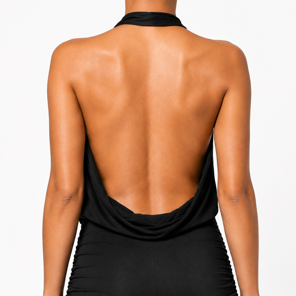 VALENTINA Backless Stretch-Comfort Mini Dress
