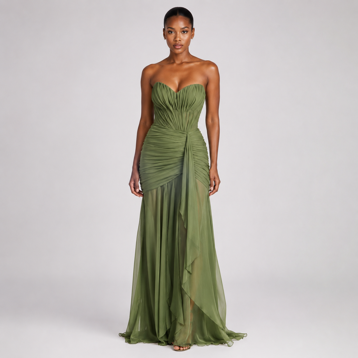 VALENTINA Backless Sweetheart Maxi Dress