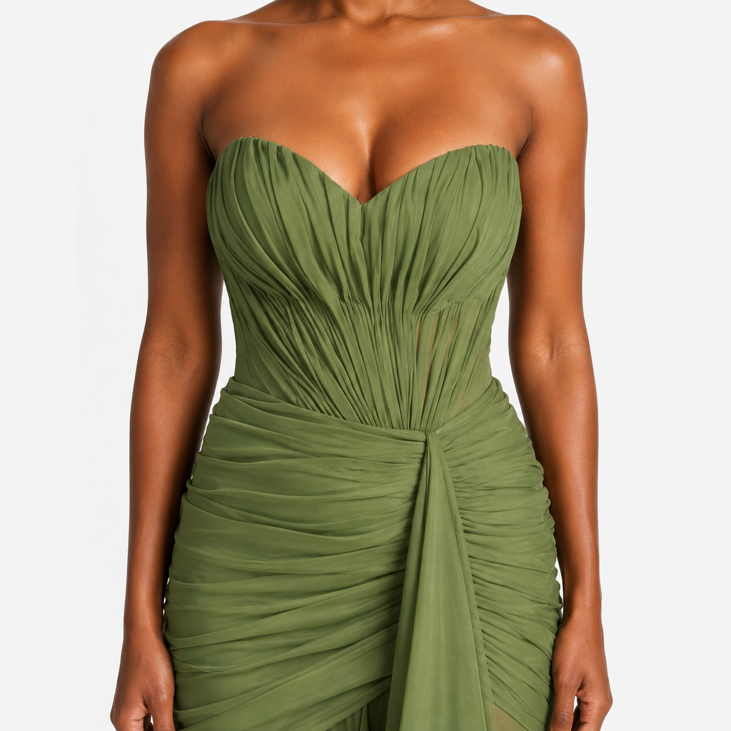 VALENTINA Backless Sweetheart Maxi Dress