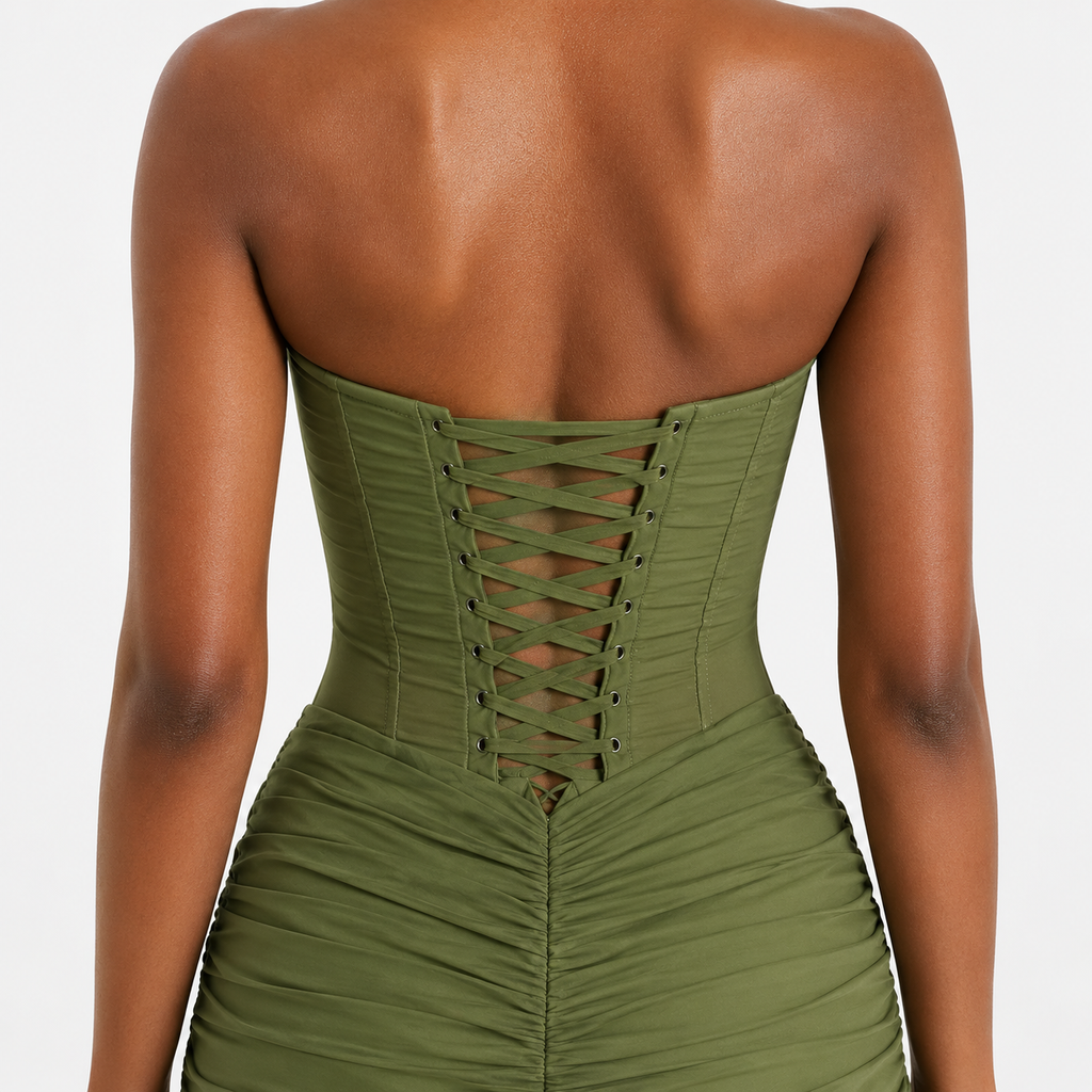 VALENTINA Backless Sweetheart Maxi Dress
