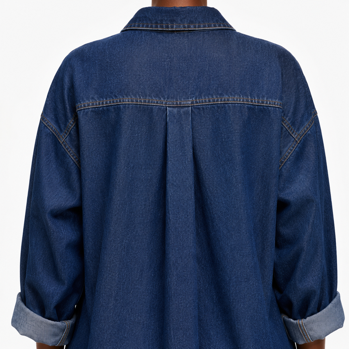 VESPER Split Denim Maxi Dress