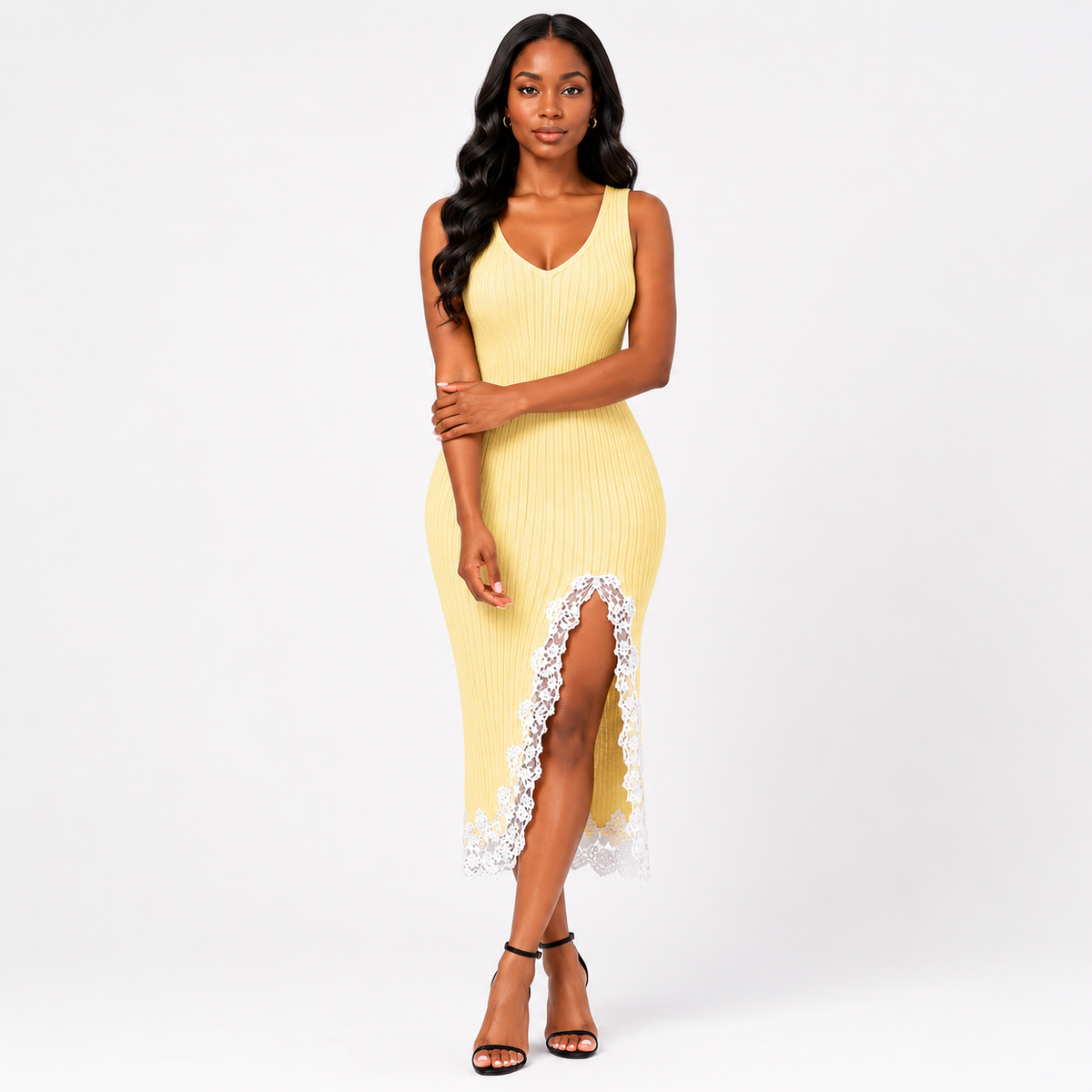 VIOLETTE Embroidered Strapless Mini Dress
