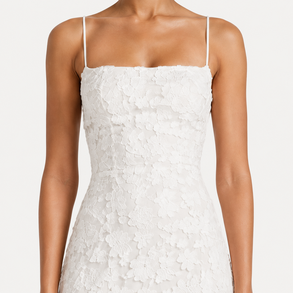 VIORELLE Backless Jacquard Maxi Dress