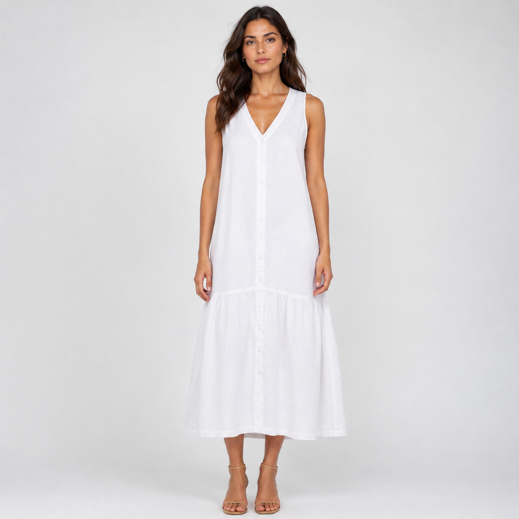 WILLA Pocketed Silky-Soft Midi Dress
