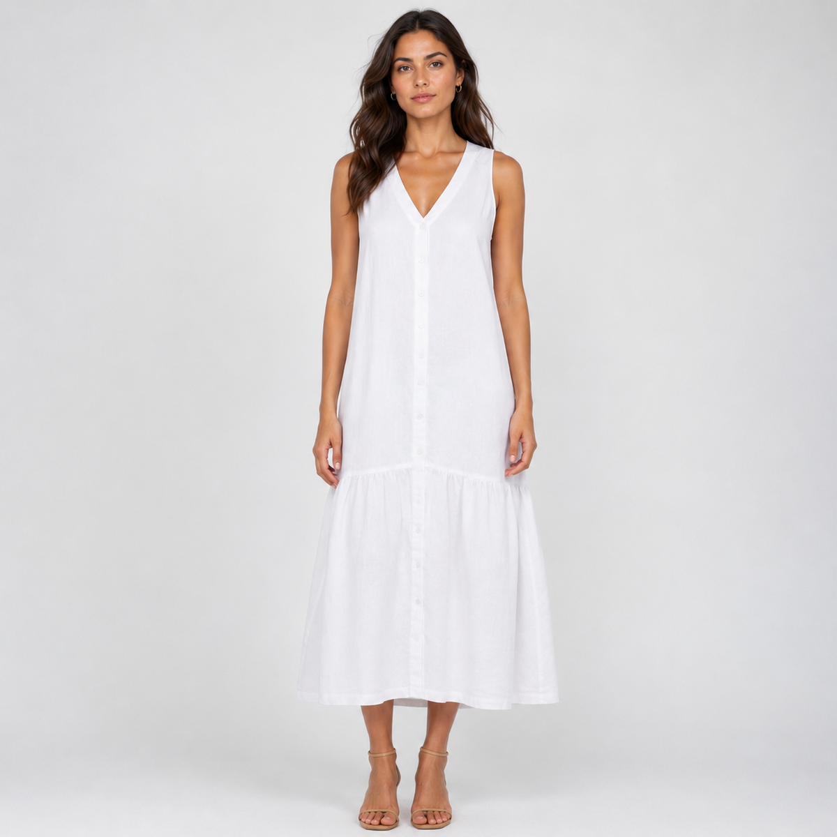 WILLA Pocketed Silky-Soft Midi Dress