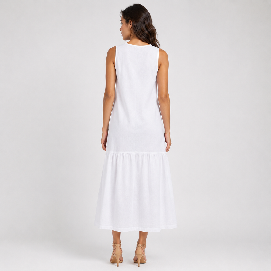 WILLA Pocketed Silky-Soft Midi Dress