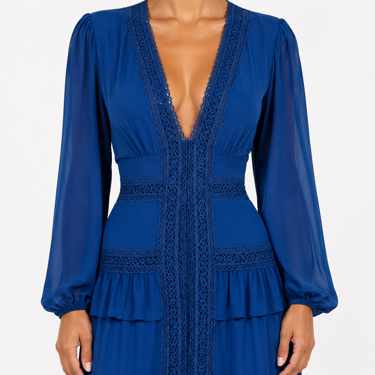 ZARELLA Ruffled Maxi Dress