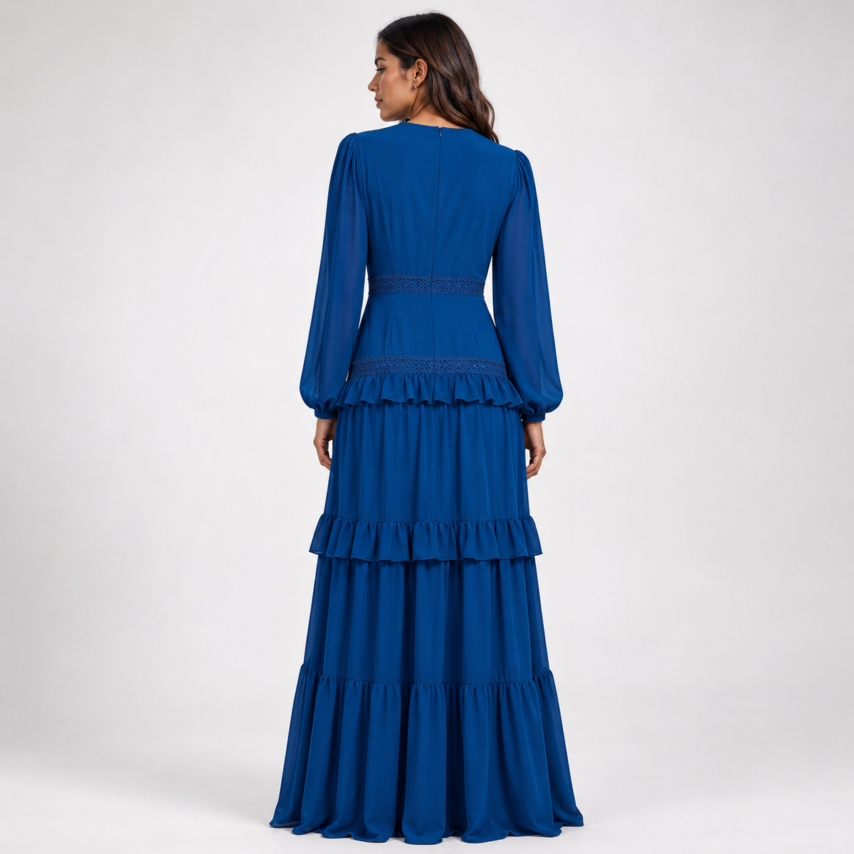 ZARELLA Ruffled Maxi Dress