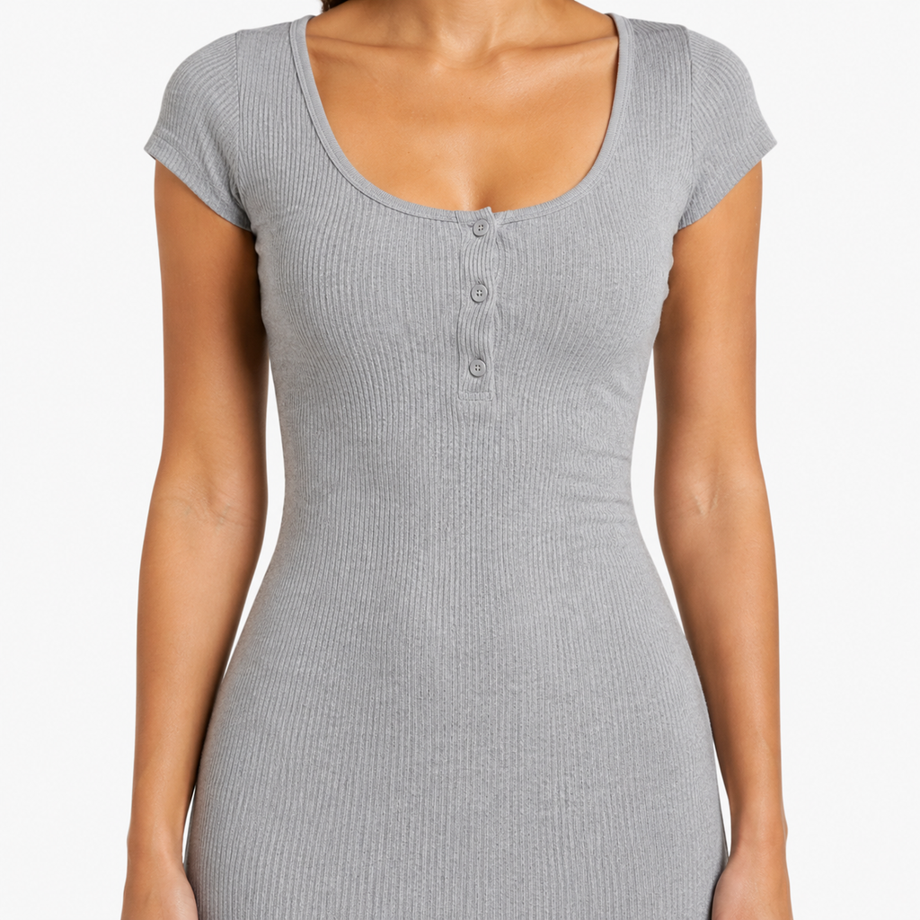 ZARELLE Bodycon Silky-Soft Mini Dress