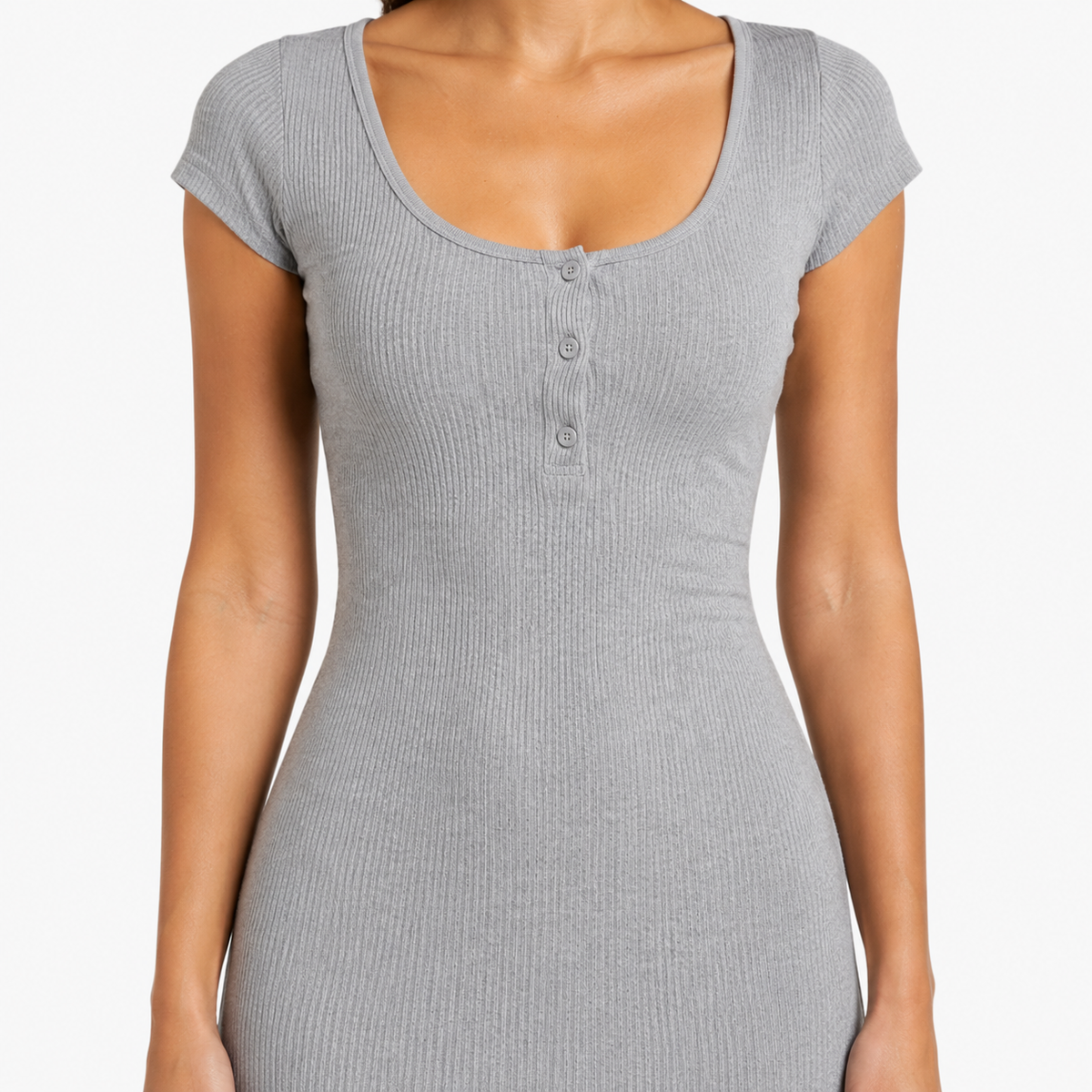 ZARELLE Bodycon Silky-Soft Mini Dress