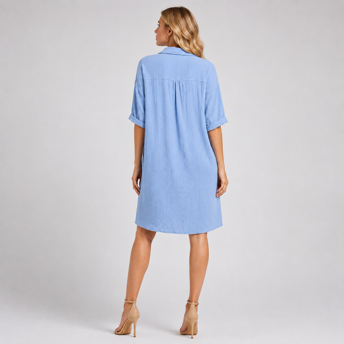 ZÉLIE A-Line Linen Mini Dress