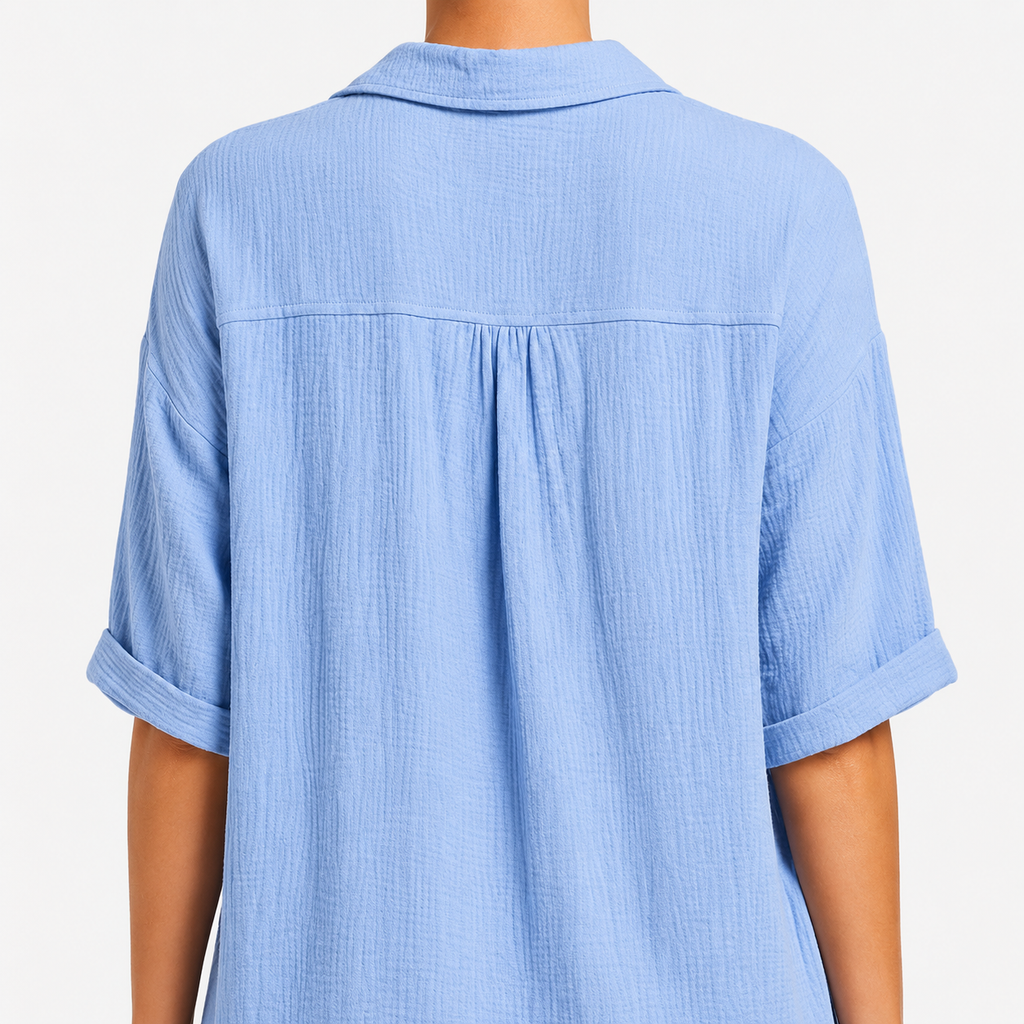 ZÉLIE A-Line Linen Mini Dress