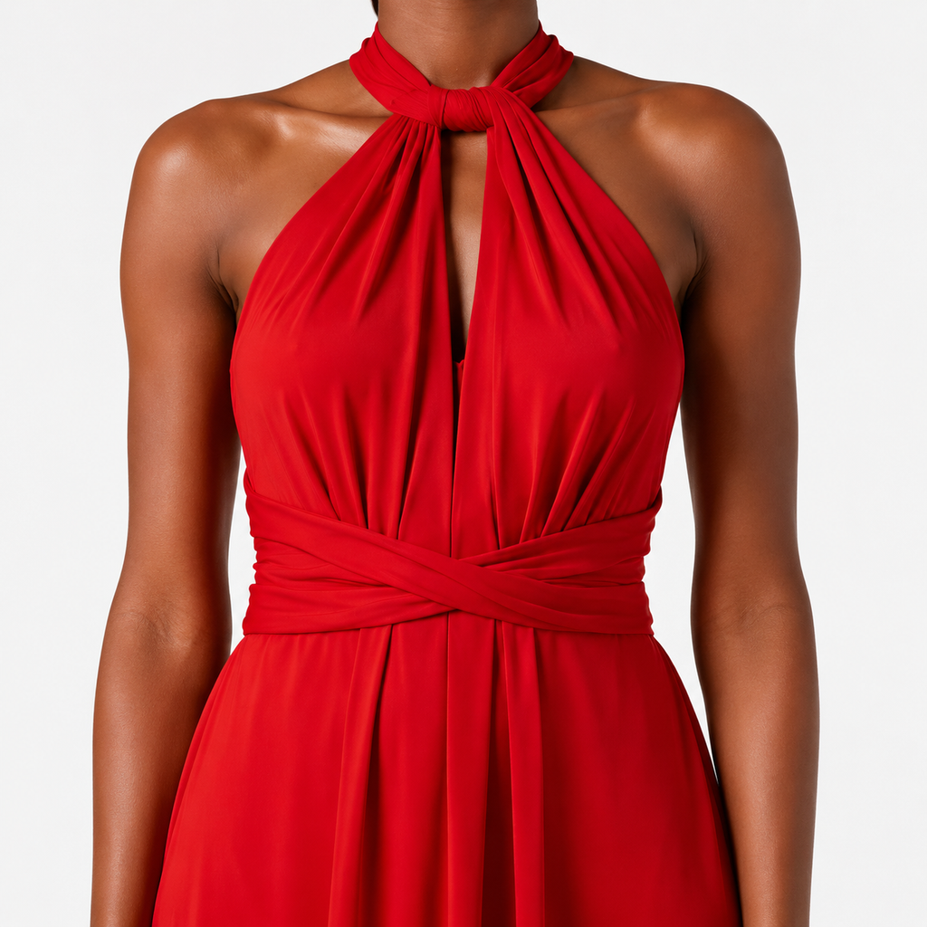 ZELIE Convertible Halter Maxi Dress