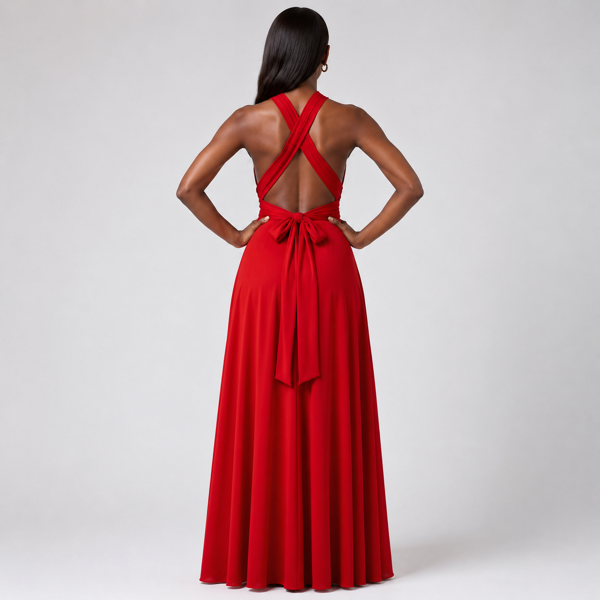 ZELIE Convertible Halter Maxi Dress