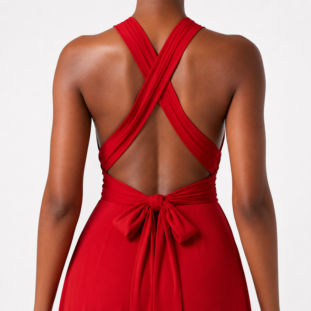 ZELIE Convertible Halter Maxi Dress